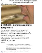 RAI TGR del  02/01/2025 - Il nuovo codice della strada penalizza chi utilizza cannabis terapeutica