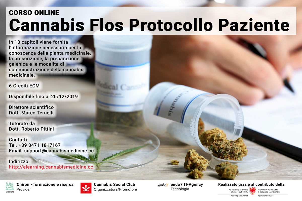 Corso Online: Cannabis Flos Protocollo Paziente