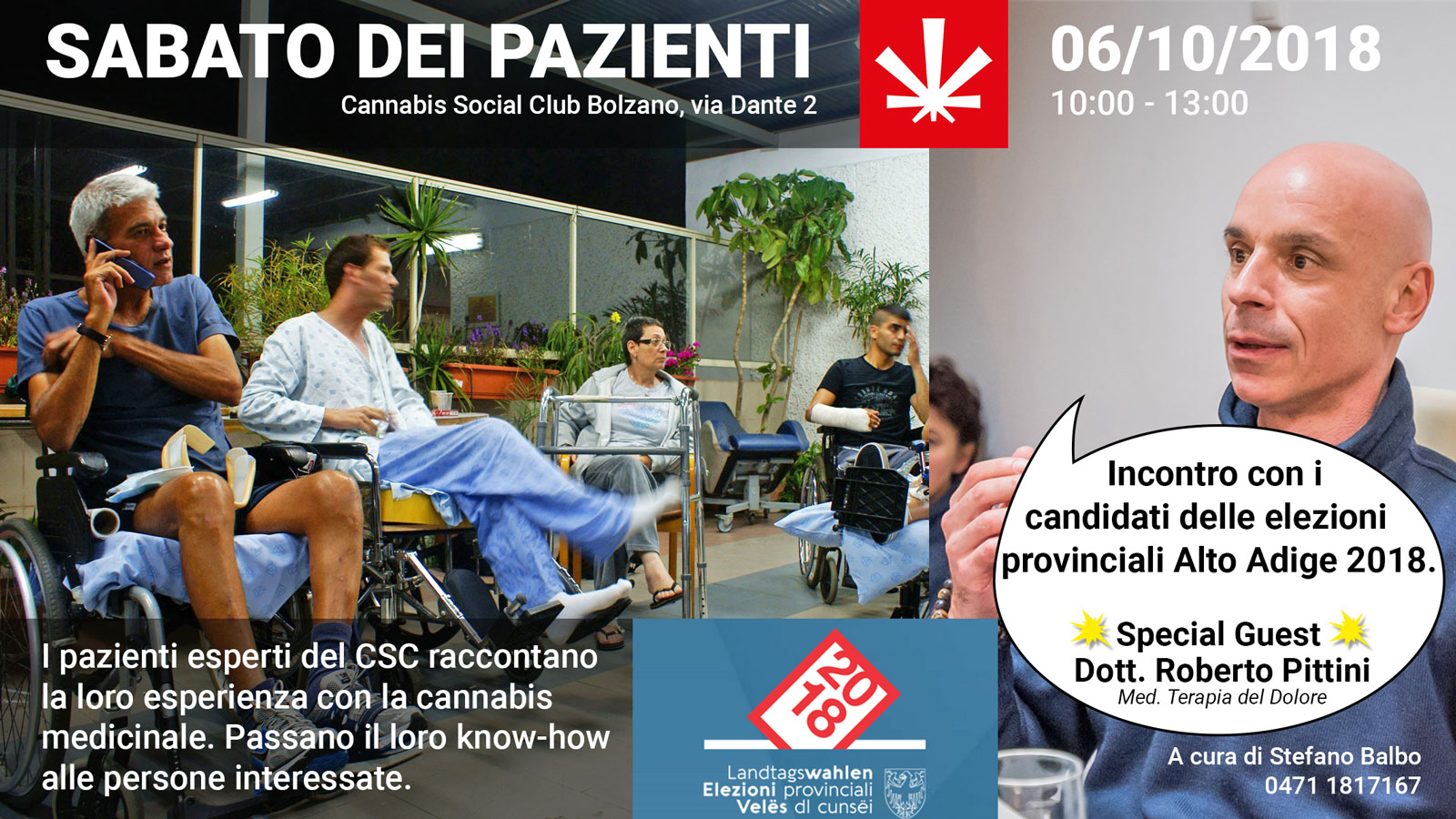 Invito per Sabato dei Pazienti - Bolzano